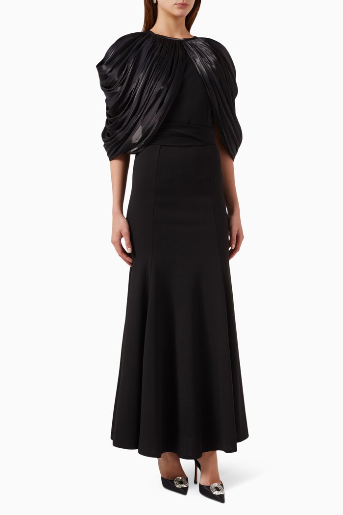 

Draped Dress, Black