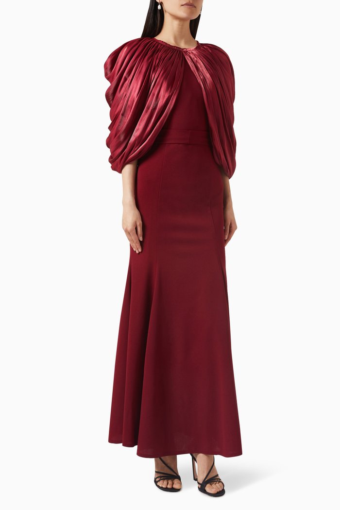 

Draped Dress, Red