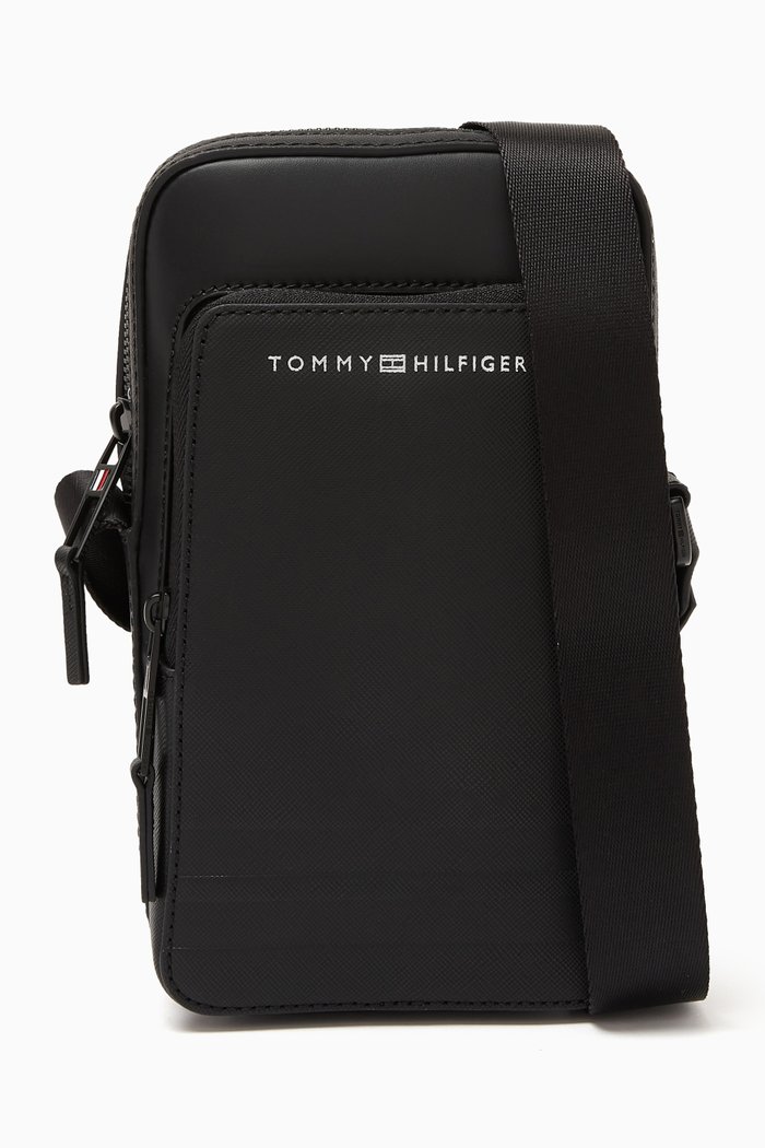 

Business Crossover Bag in Leather, Black