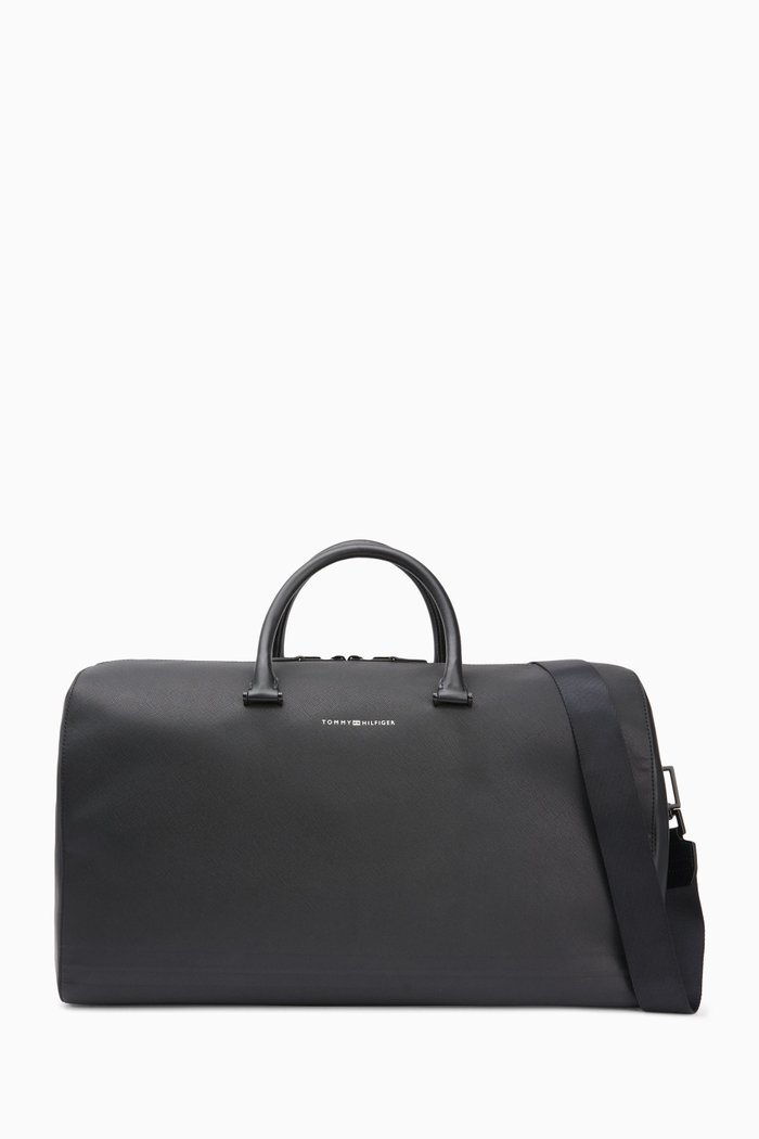 

TH Business Duffel Bag in Leather, Black