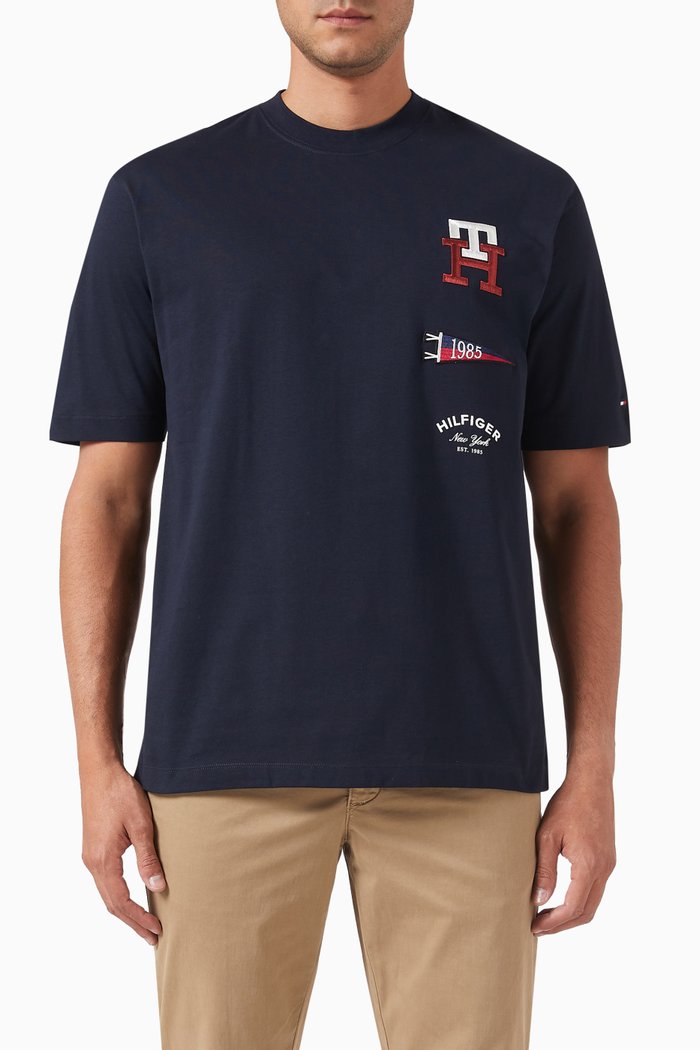 

Icons Logo T-shirt in Cotton-jersey, Blue