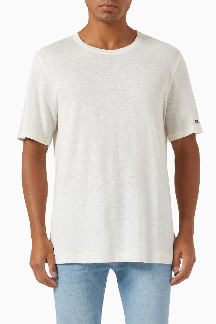 

Premium T-shirt in Linen, White