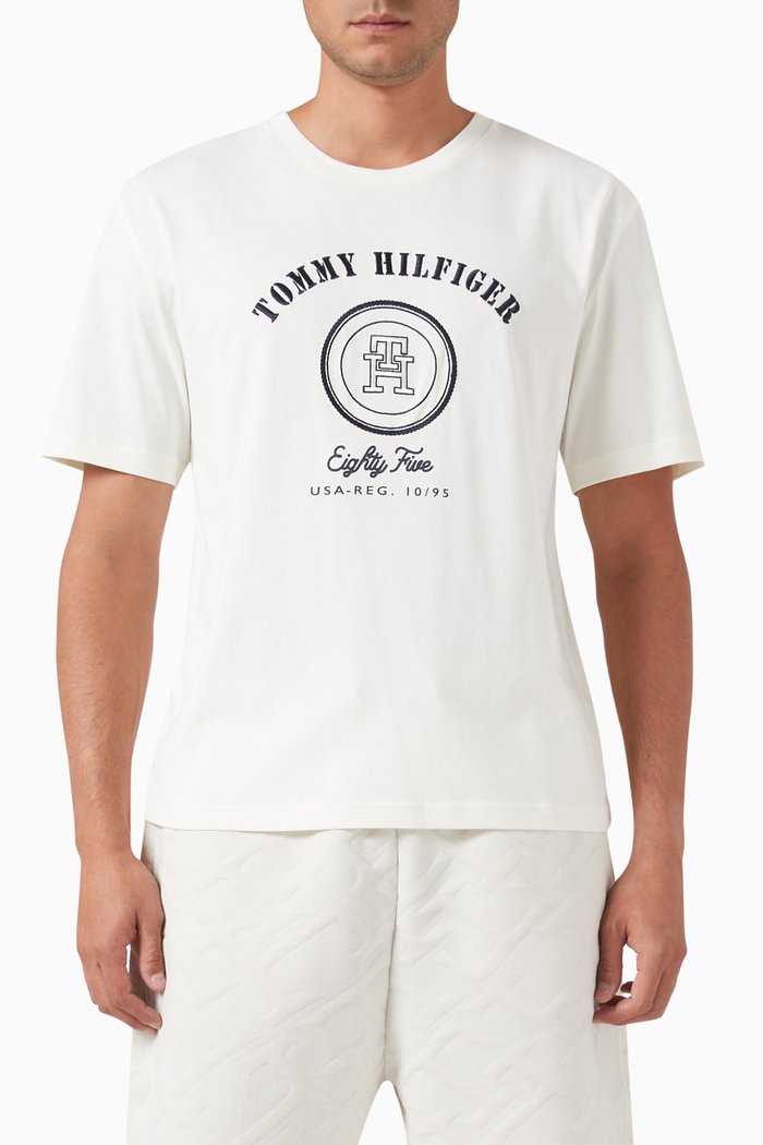 

Graphic Logo-print T-shirt in Organic Cotton-jersey, White