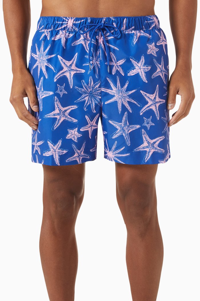 

Essential-print Mid-length Swim Shorts, Multicolour