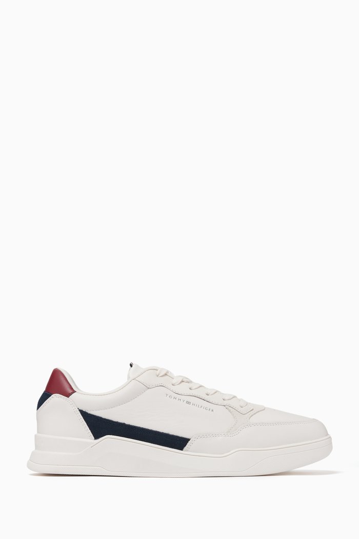 

Elevated Tonal Low-top Sneakers in Leather, Neutral