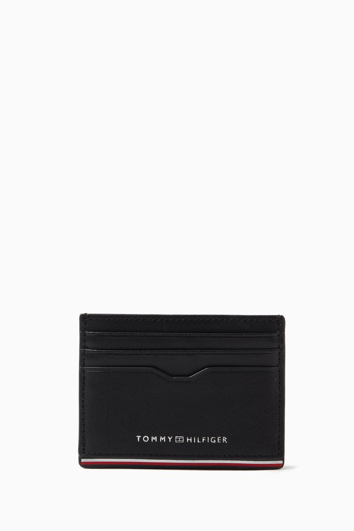 

TH Corporate Card Holder in Leather, Black