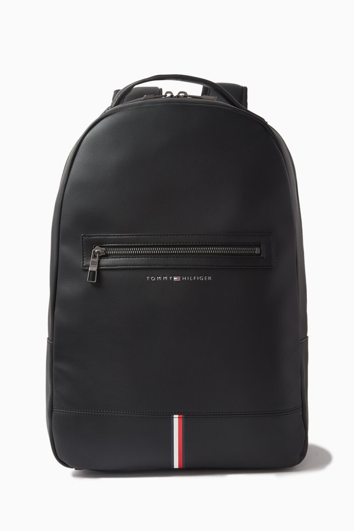 

TH Corporate Backpack in Faux-leather, Black