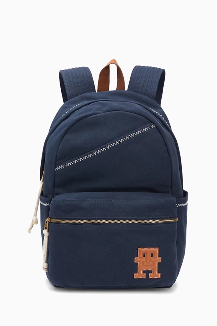 

Monogram Backpack in Canvas, Blue