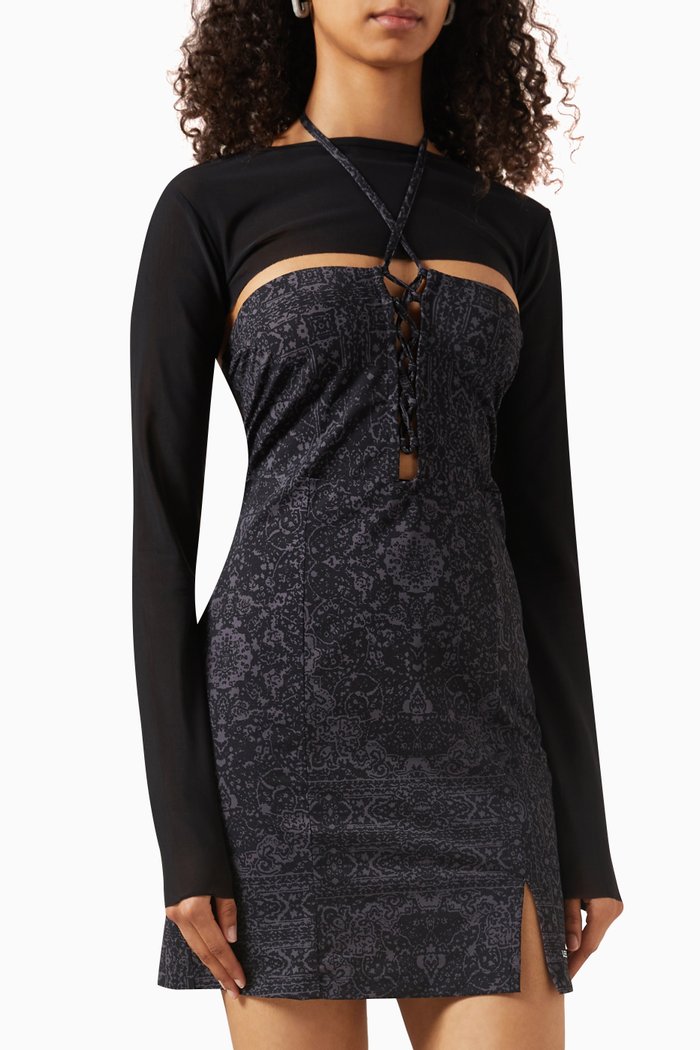 

001 Mini Dress in Jersey, Black
