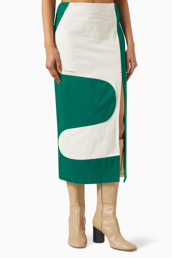 

108 Skirt in Denim, Multicolour