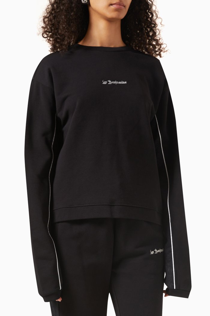 

002 Sweatshirt in Jersey, Black