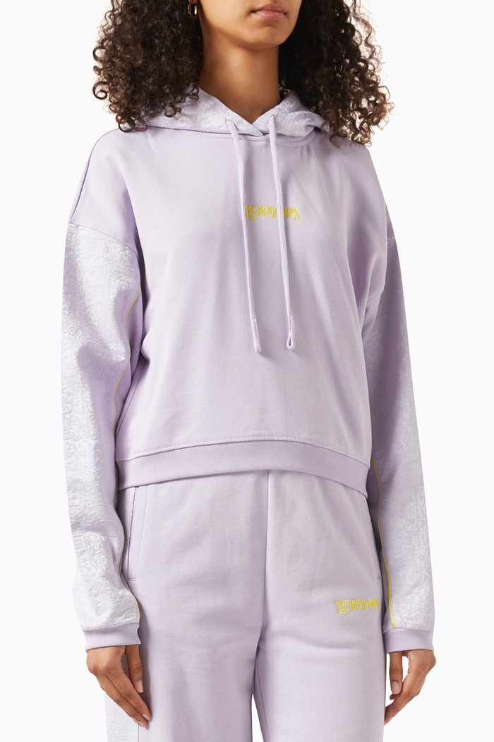 

002 Hoodie in Jersey, Purple