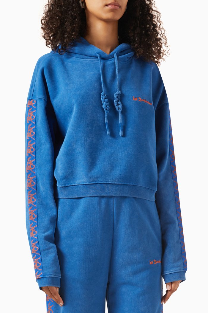 

003 Hoodie in Jersey, Blue