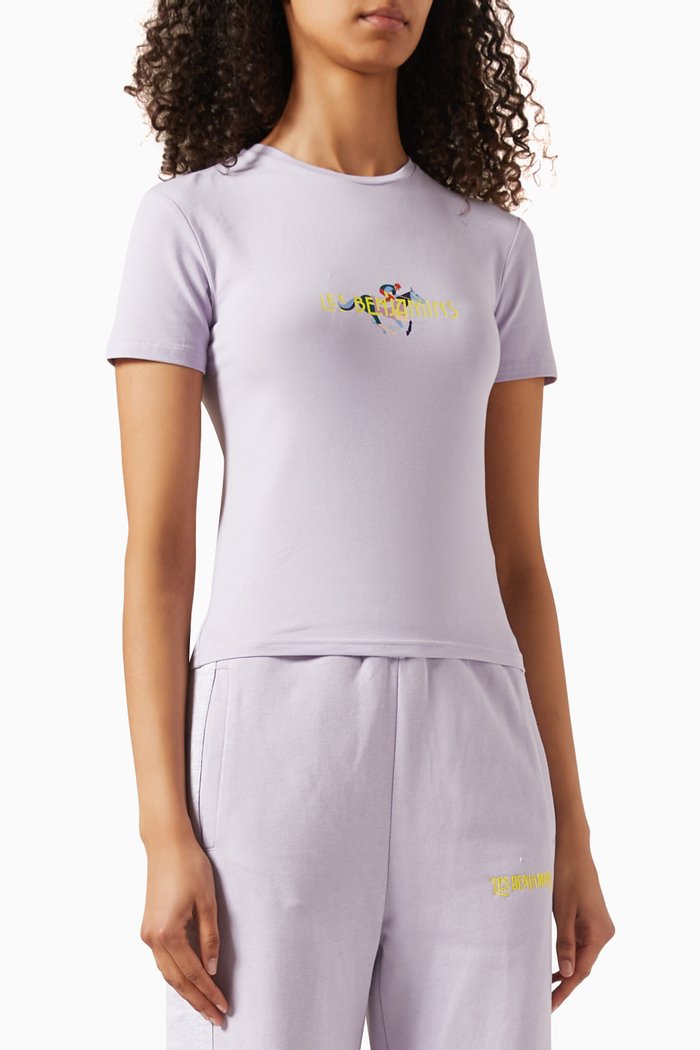 

007 Slim-fit T-shirt in Jersey, Purple