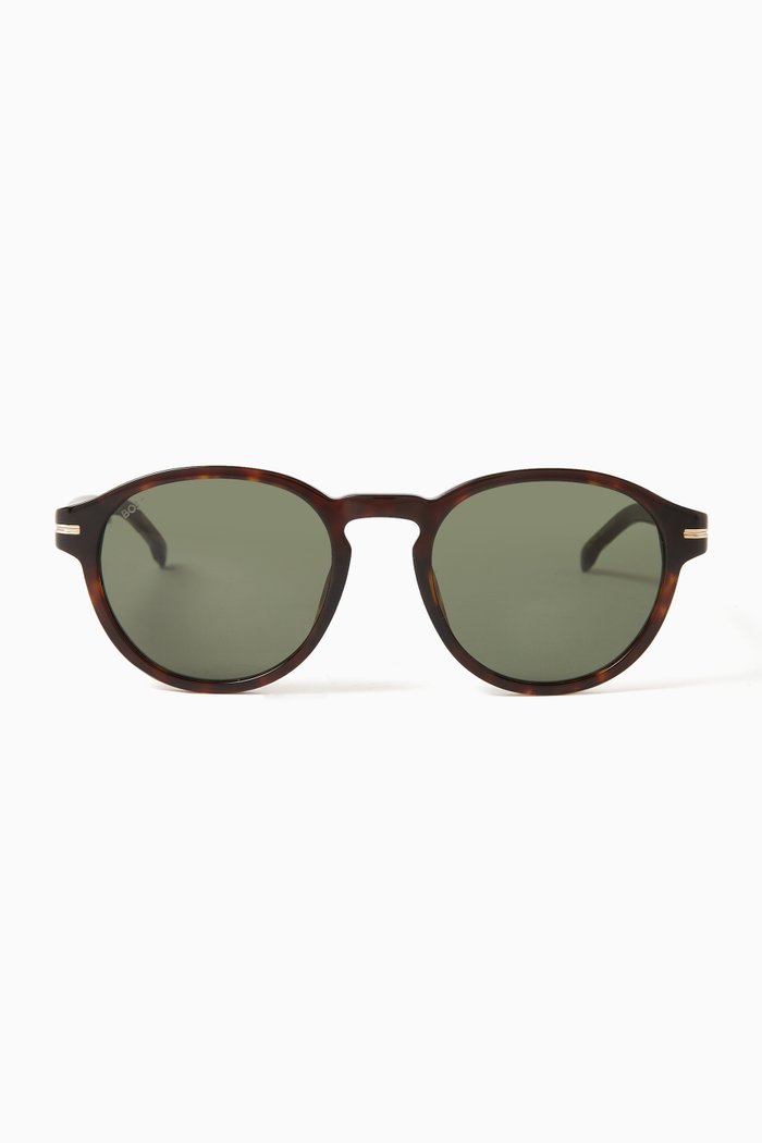 

Round Sunglasses in Acetate, Brown