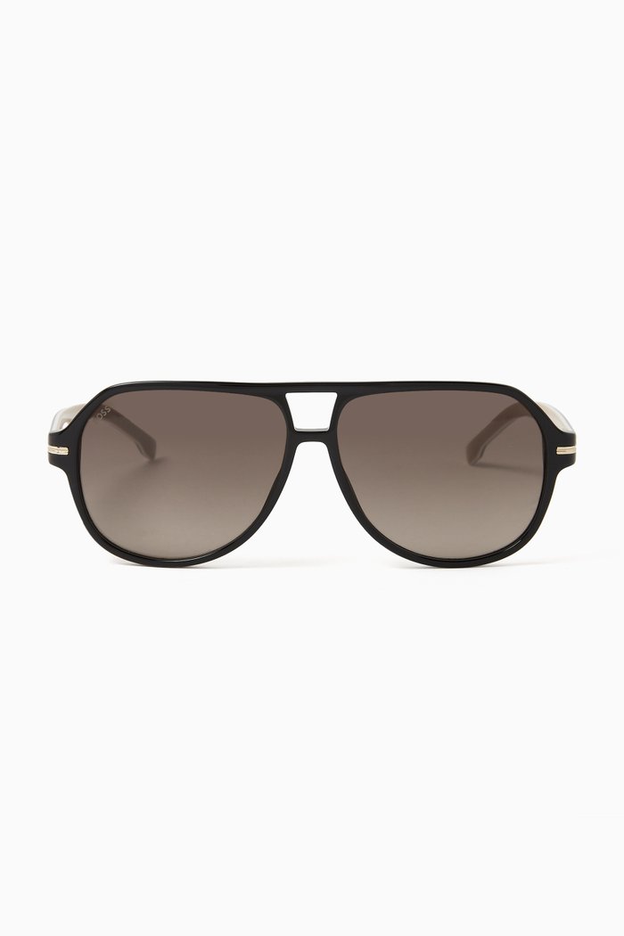 

Square Sunglasses in Acetate, Black