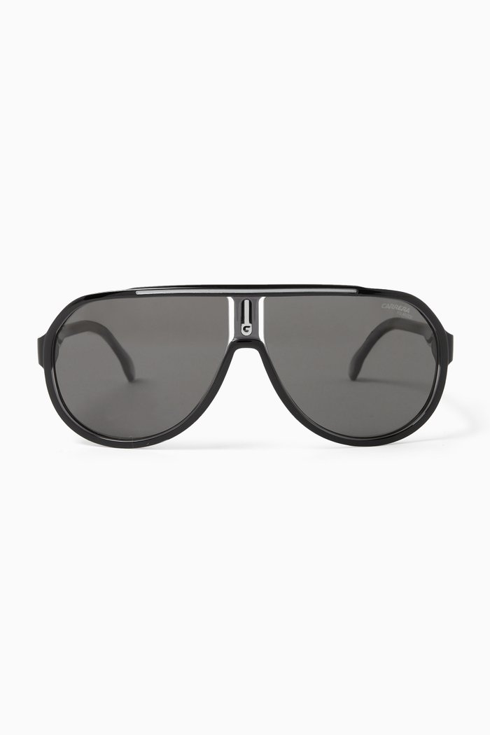 

Aviator Sunglasses in Acetate, Grey
