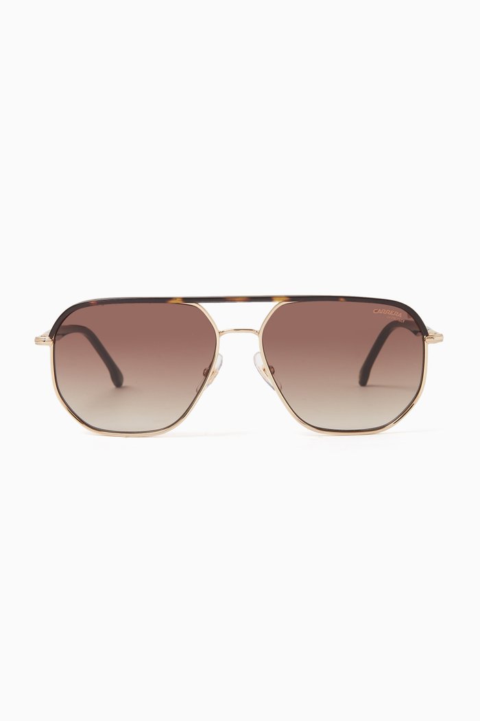 

Havana Sunglasses in Acetate, Gold
