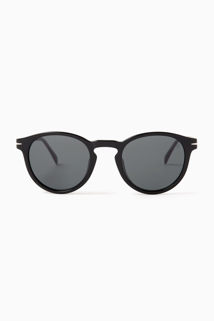 

Round Sunglasses in Acetate, Black