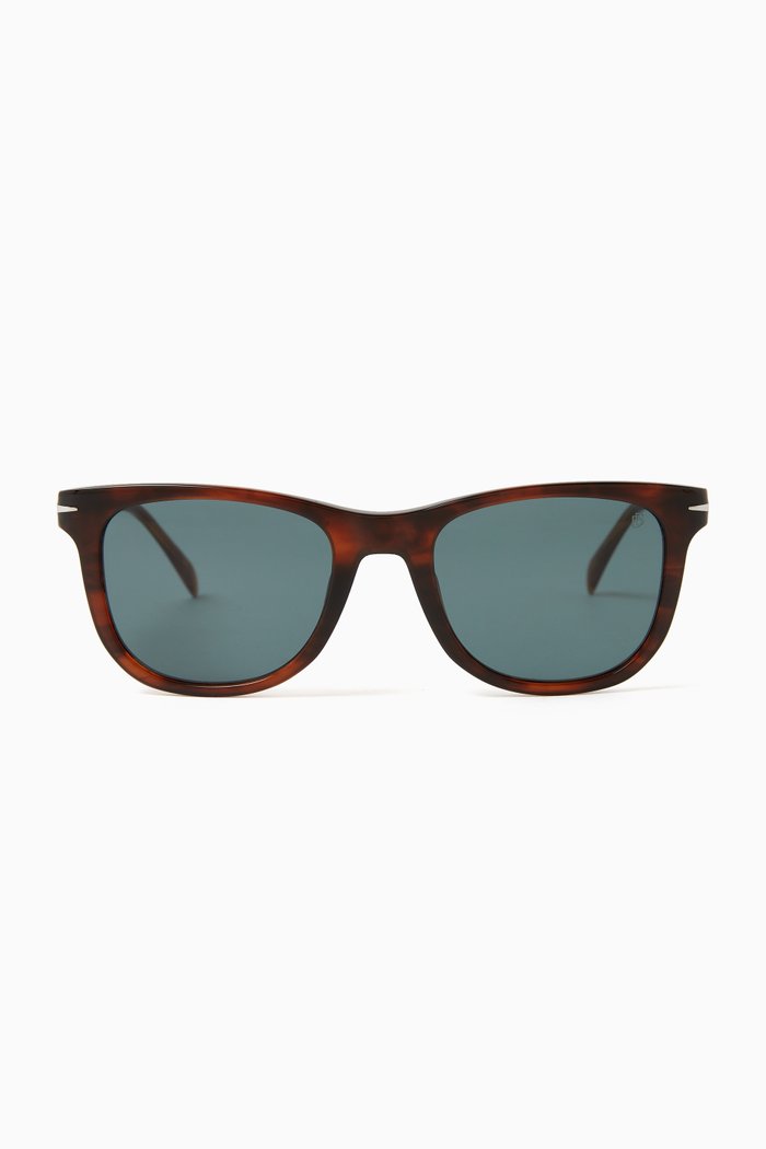 

Rectangle Sunglasses in Acetate, Brown