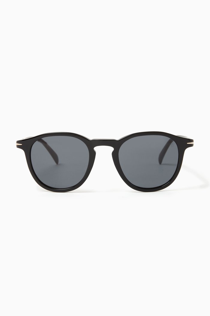 

Round Sunglasses in Acetate, Gold