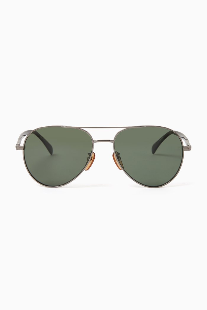 

Aviator Sunglasses in Metal, Black