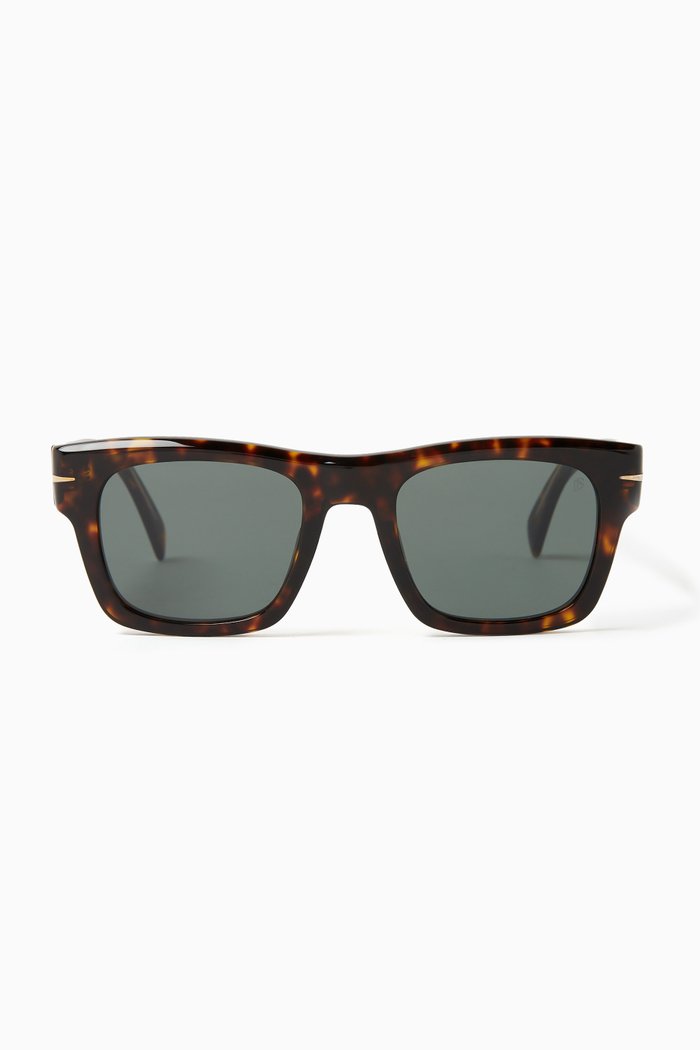 

Rectangle Sunglasses in Acetate, Brown