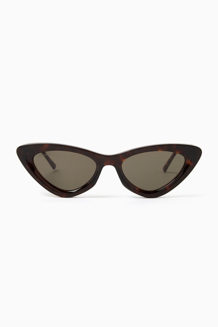 

Addy Cat-Eye Sunglasses in Acetate, Brown