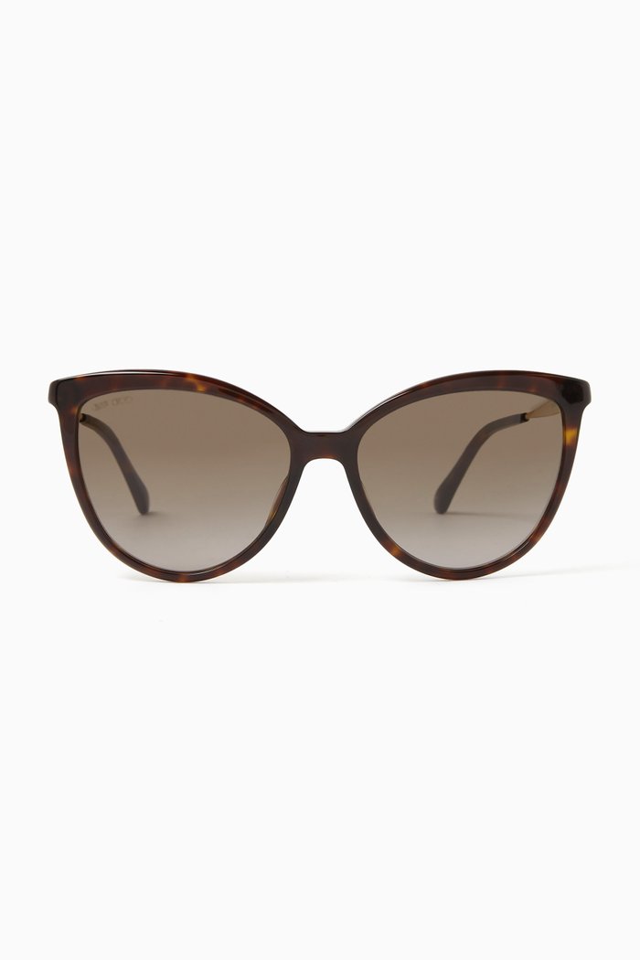 

Belinda Cat-eye Frame Sunglasses in Acetate, Brown