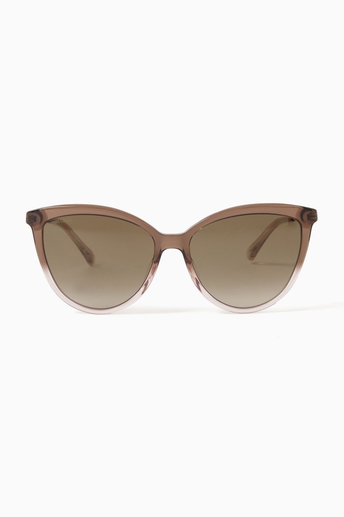 

Belinda Cat-eye Frame Sunglasses in Acetate, Brown