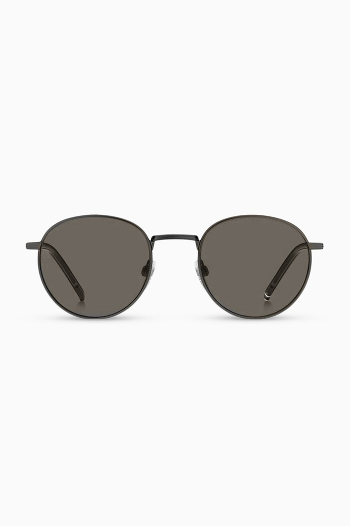 

Round Sunglasses in Metal, Black