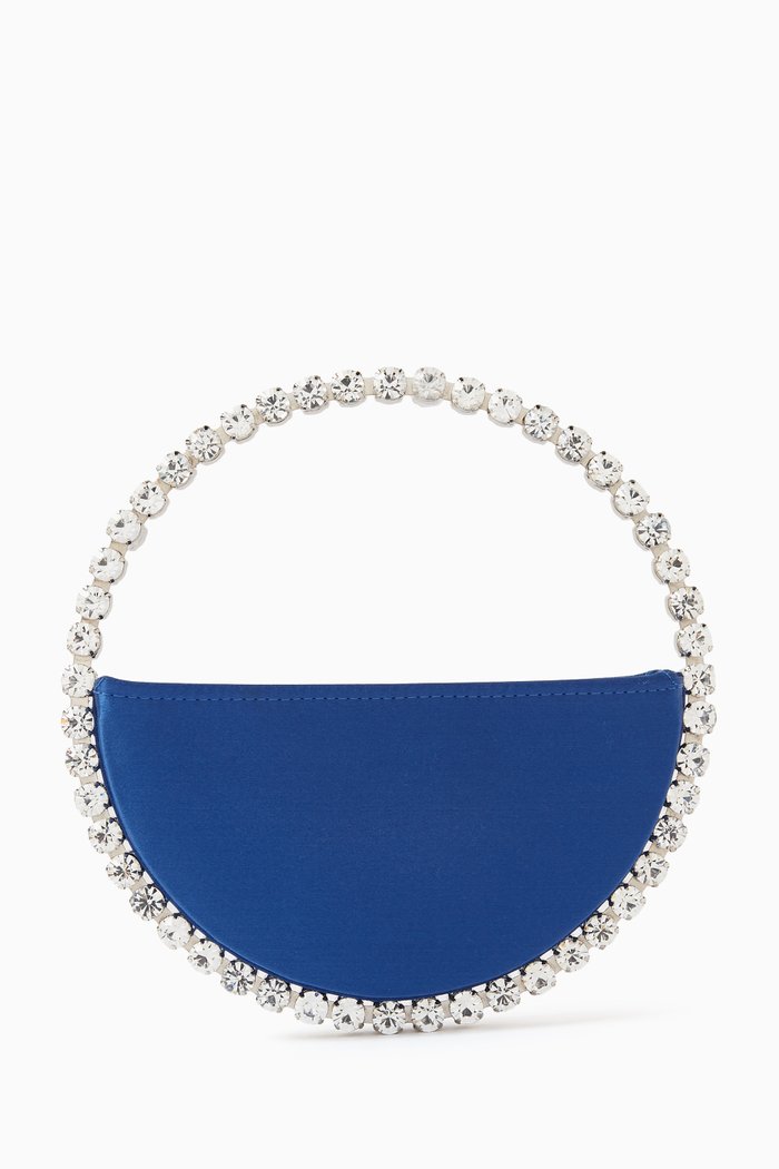 Eternity Clutch in Satin, Blue