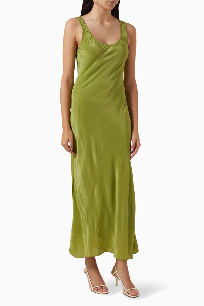 

Frankie Dress in Viscose, Green