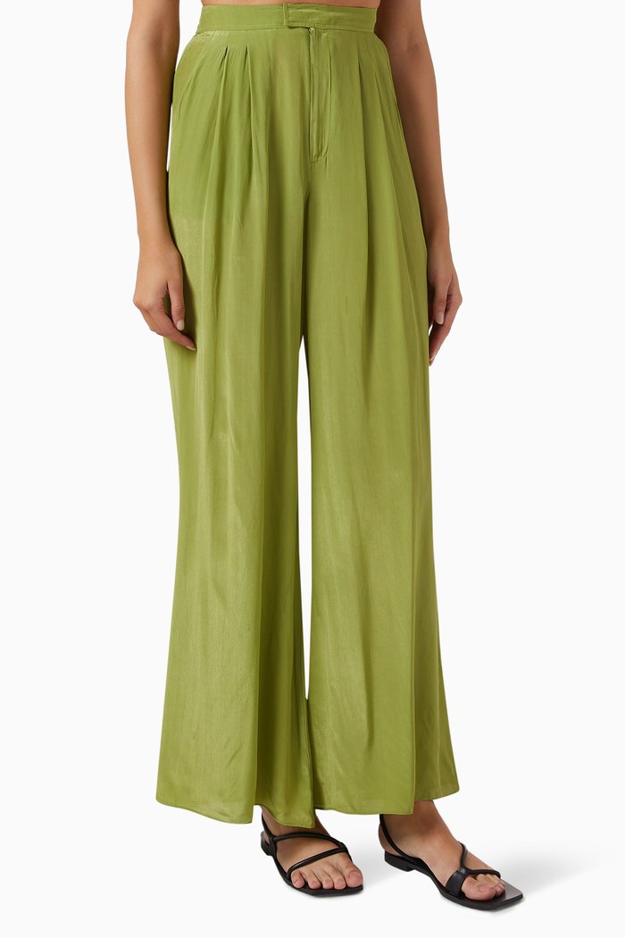 

Frankie Pants in Viscose, Green