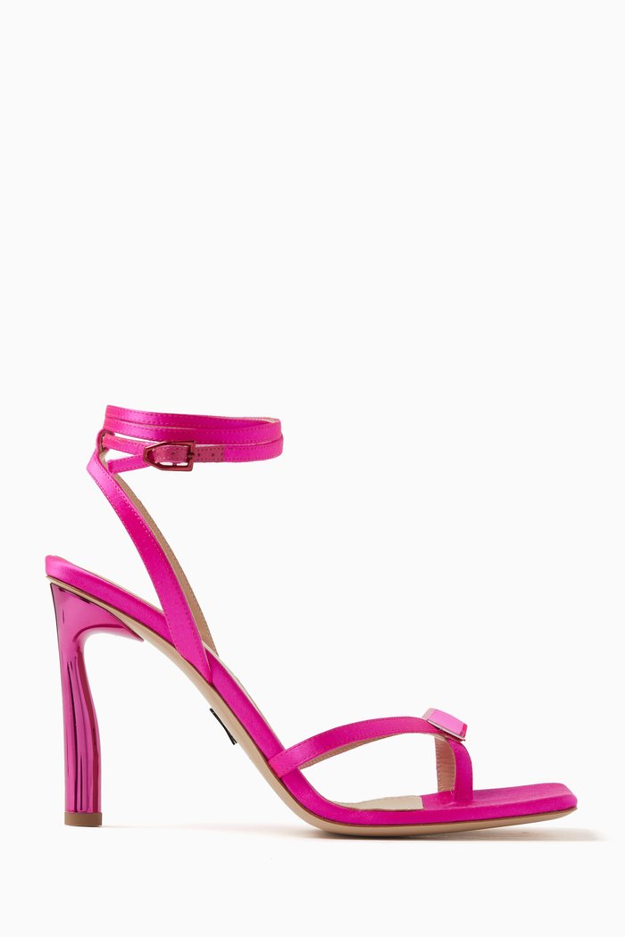 

Cube 95 Lace-up Sandal in Satin, Pink