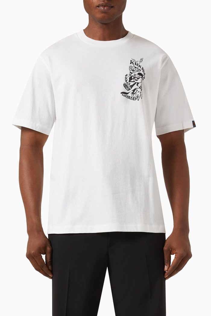

Kick Back Relax Graphic-print T-shirt in Cotton-jersey, White