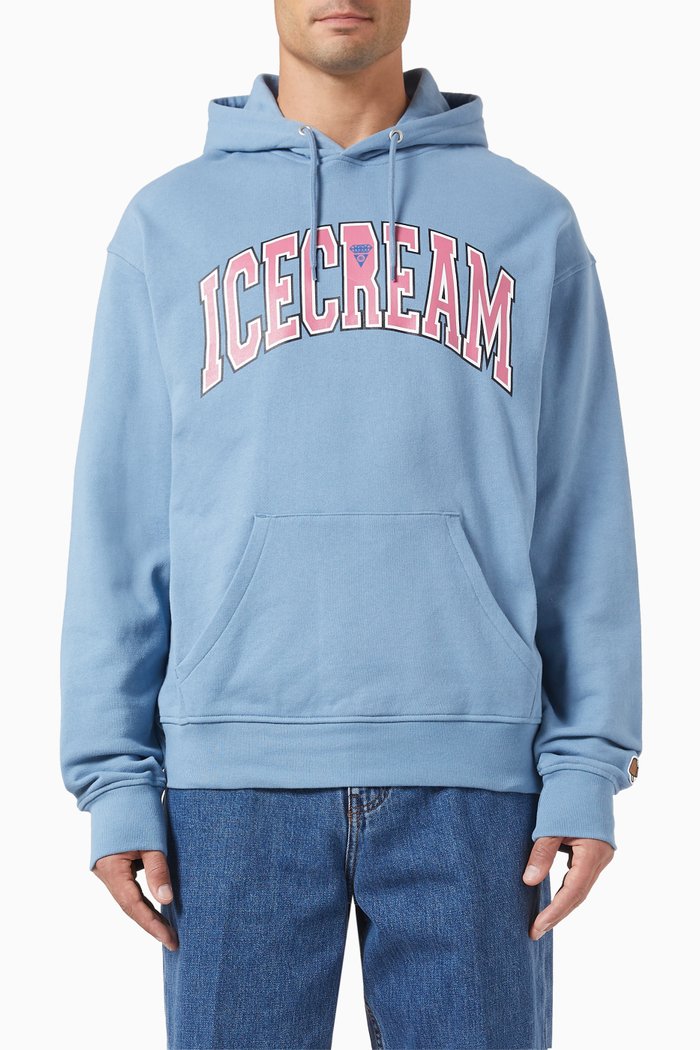 

College Hoodie in Fleece, Blue