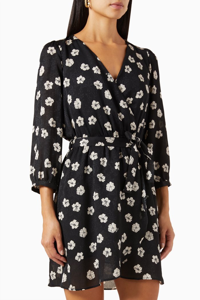 

Accidioso Mini Dress in Georgette, Black