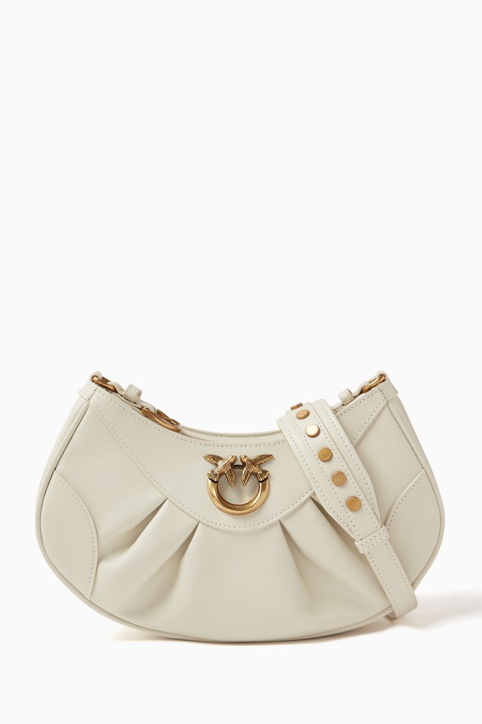 

Mini Love Bon Bon Bag in Calf Leather, White