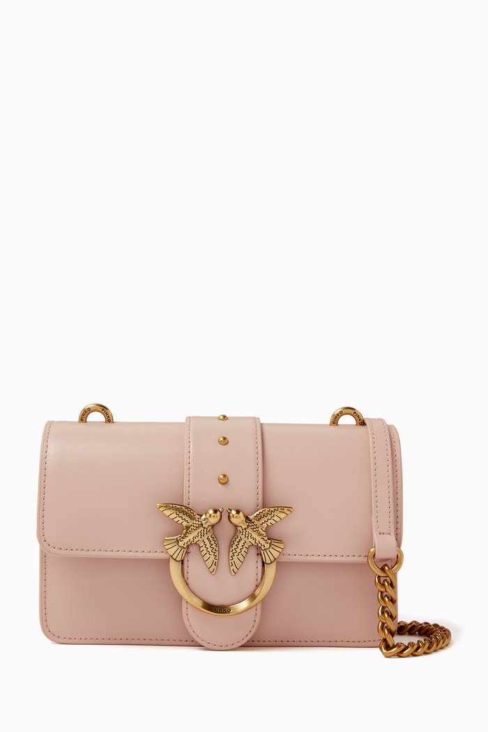 

Mini Love One Bag in Smooth Leather, Pink