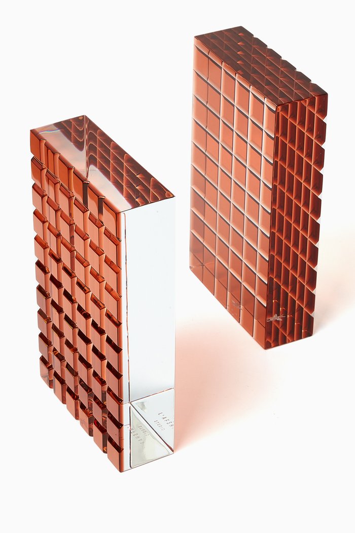 

Loulou Bookends in Acrylic, Brown