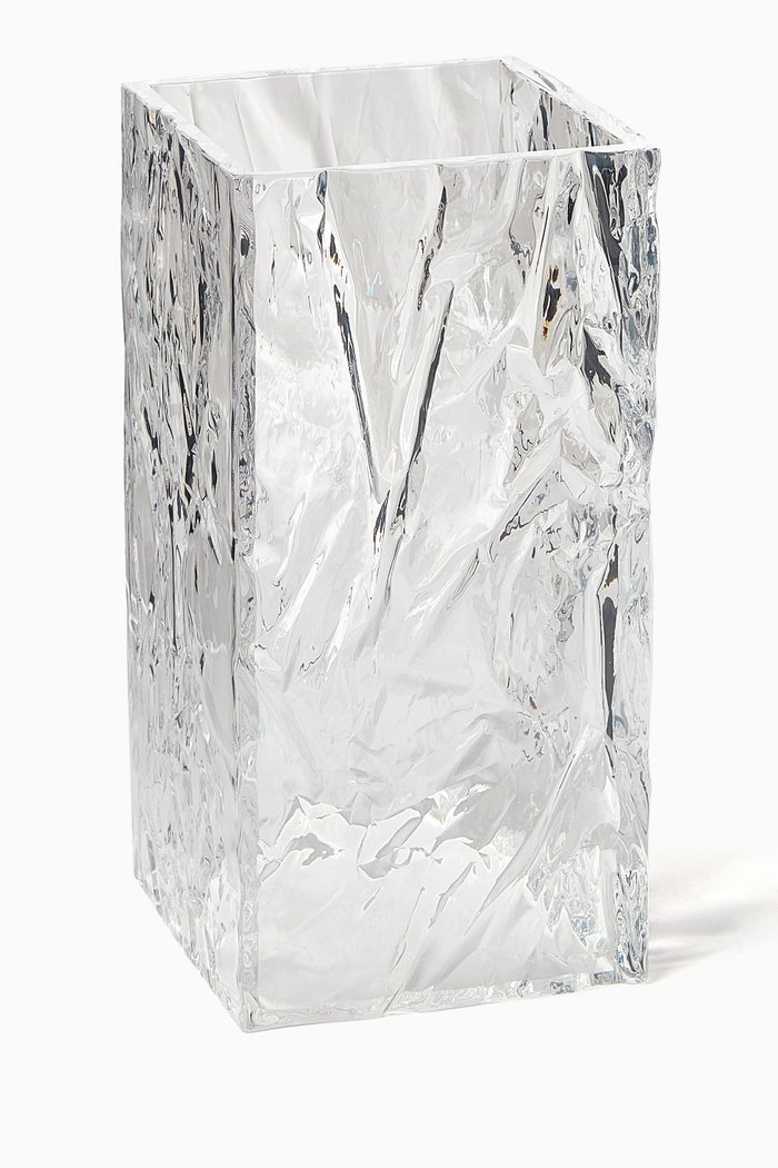

Crushed Ice Vase in Acrylic, Colourless