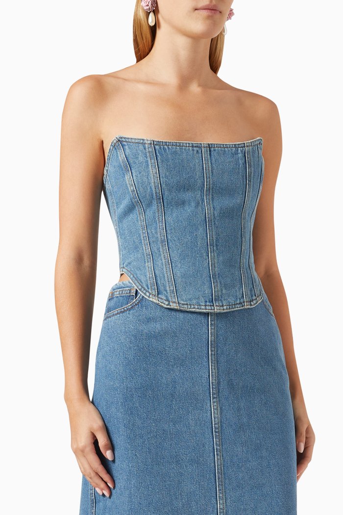 

Denim Corset, Blue