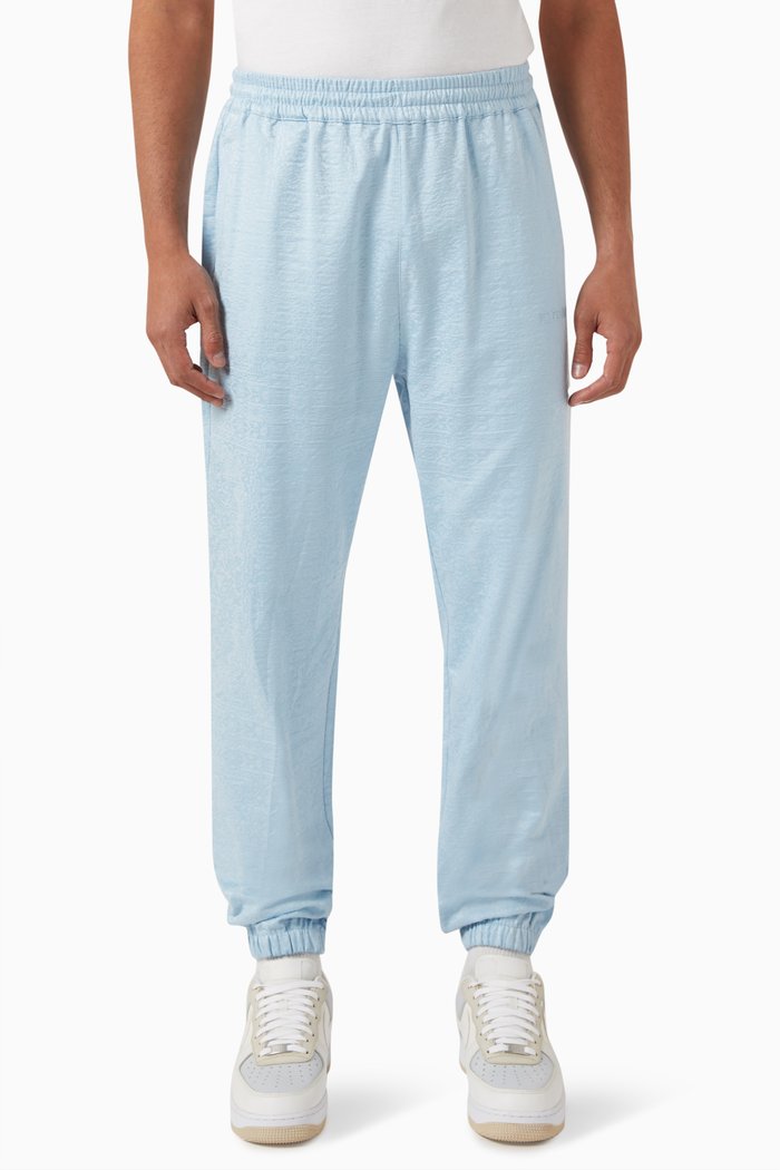 

Elasticated Waistband Sweatpants in Cotton, Blue