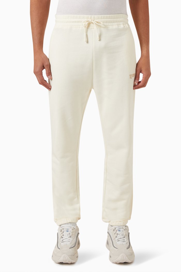 

Elasticated Waistband Sweatpants in Cotton, Neutral