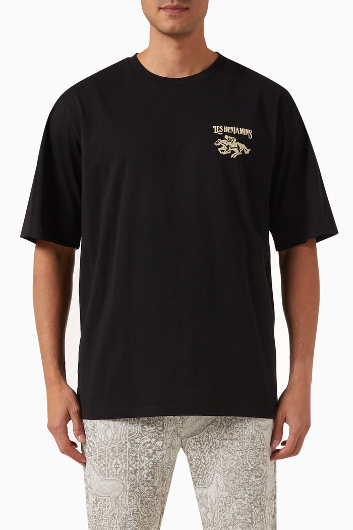 

Oversized T-shirt in Cotton Jersey, Black