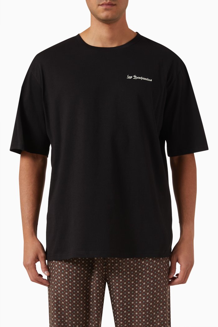 

Oversized T-shirt in Cotton Jersey, Black