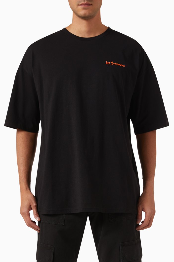 

Oversized T-shirt in Cotton Jersey, Black