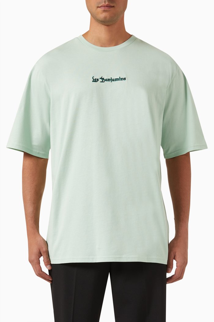 

Oversized T-shirt in Cotton Jersey, Green