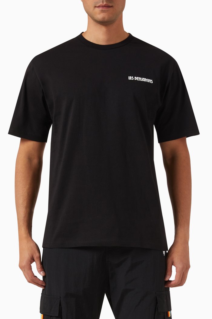 

Oversized T-shirt in Cotton Jersey, Black